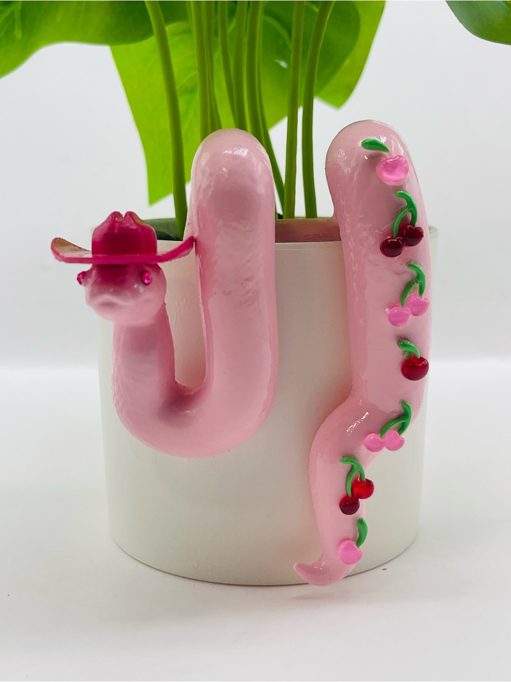 Sweet Cherry Hanging Snake Planter Pot Hugger
